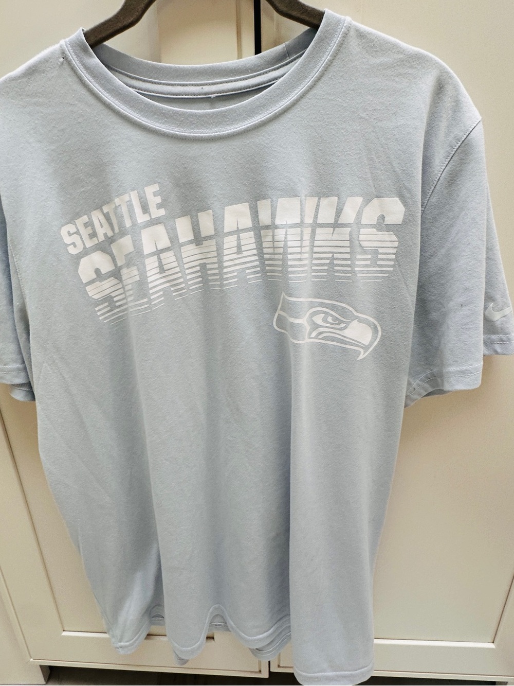 Nike Light Blue Seattle Seahawks Graphic Tee - Men